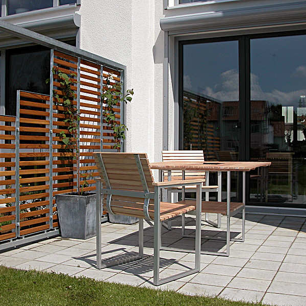 03 - Sichtschutz, Stahl verzinkt, Holzfüllung (Göttingen)