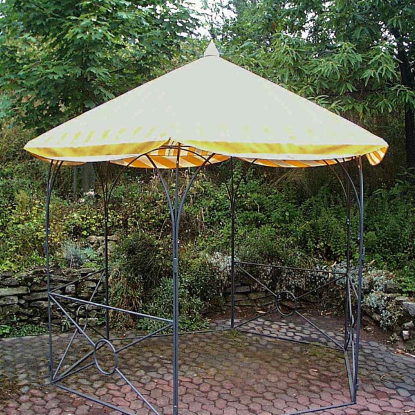 05 - Pavillon, Stahl verzinkt, Dach Markisenstoff (Diemarden)